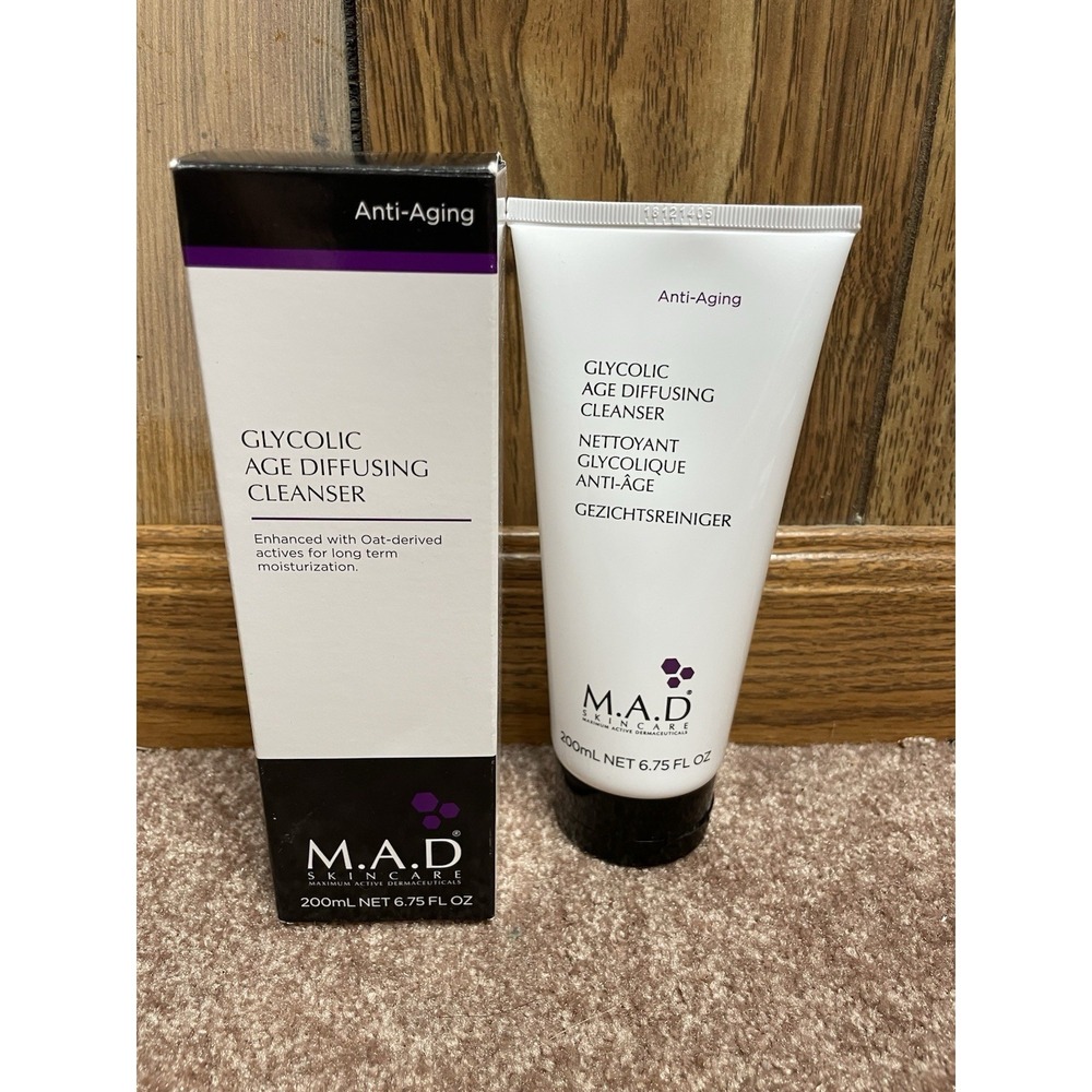M.A.D Mad Skincare Anti-Aging Glycolic Acid Age Diffusing Cleanser Wash 6.75oz